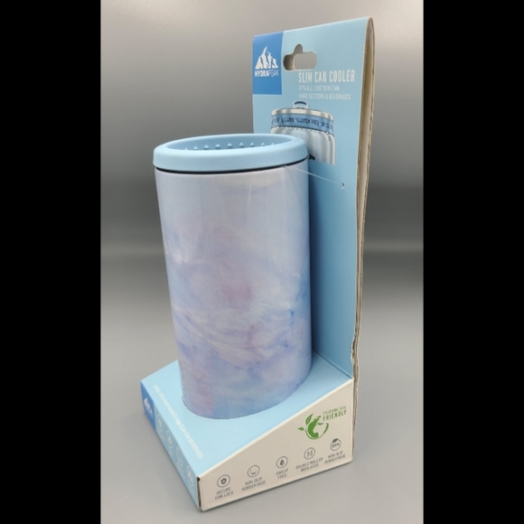 Hydrapeak 12 oz Slim Can Cooler Marble Purple/Blue - Picture 4 of 5